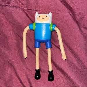 Adventure Time Finn The Human Bendy Bendable Action Figure 5” Cartoon Network